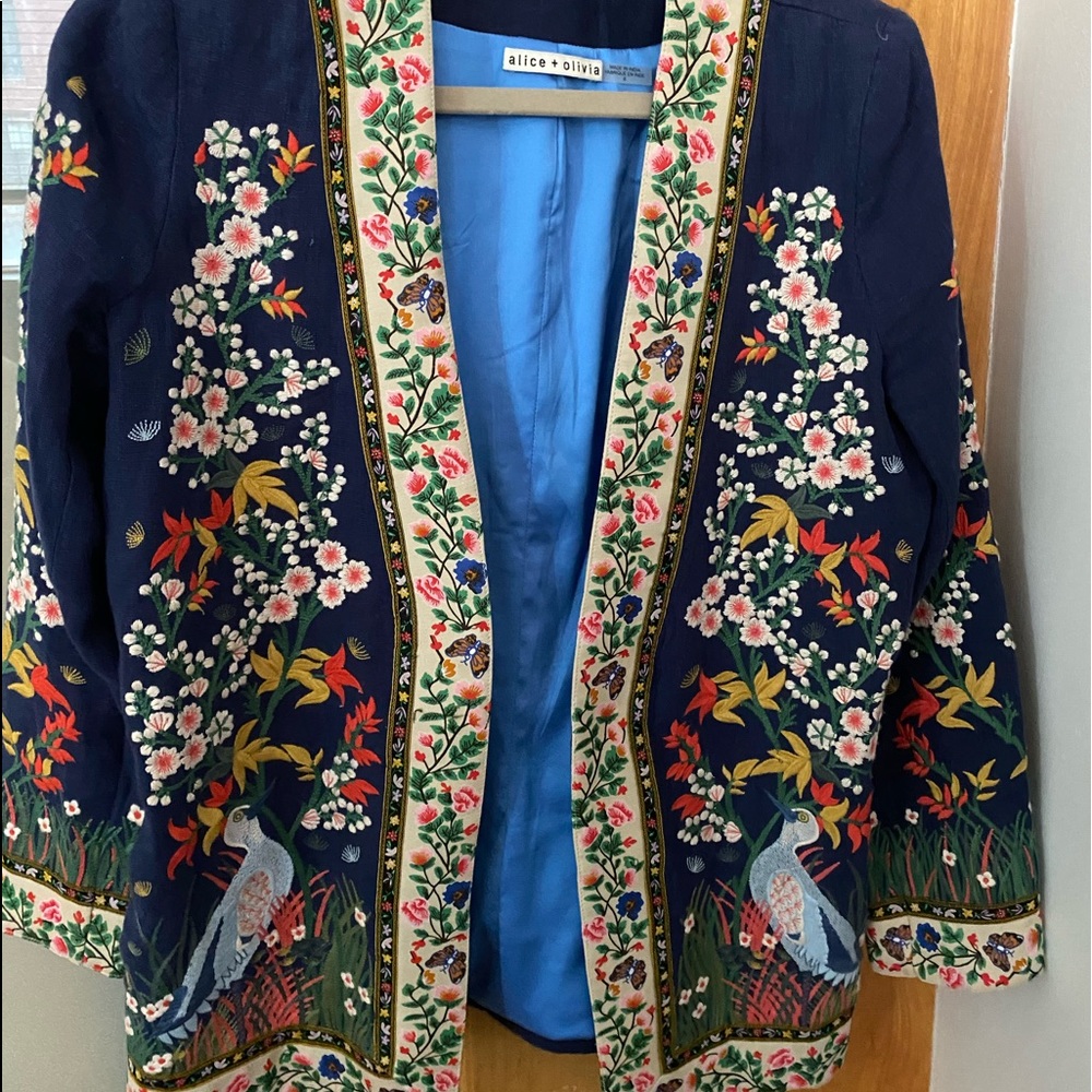 Alice & Olivia Floral Print Blazer